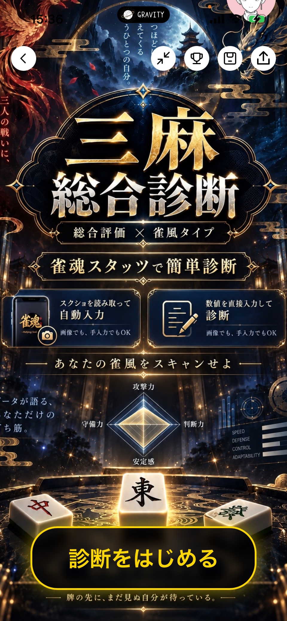 三人麻雀総合診断