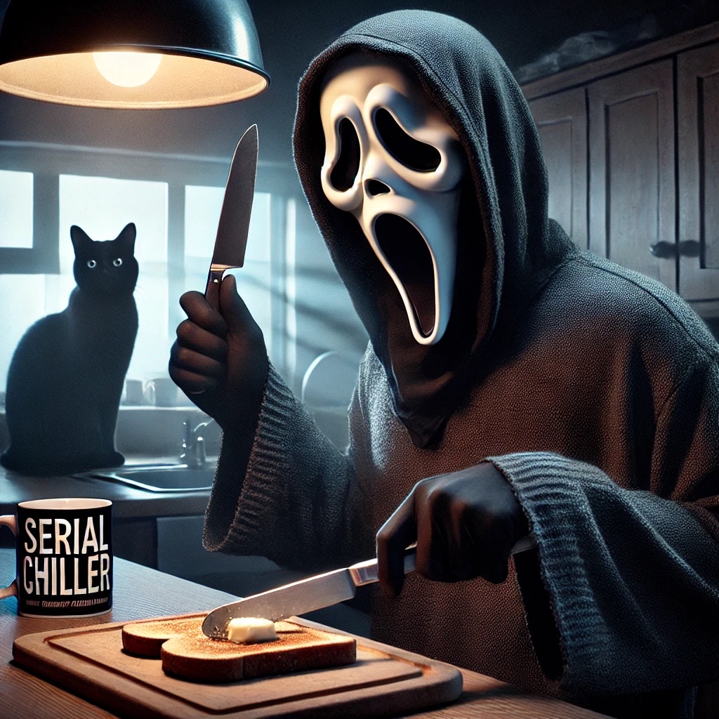 ゴーストフェイスが「ここで俺と1時間ホラー映画を語るか、すぐ脱出するか、どっち？」と聞いてくる。どっちを選ぶ？