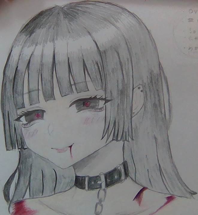 女の子を描きました！アドバイスをお願いします！m(_ _)m