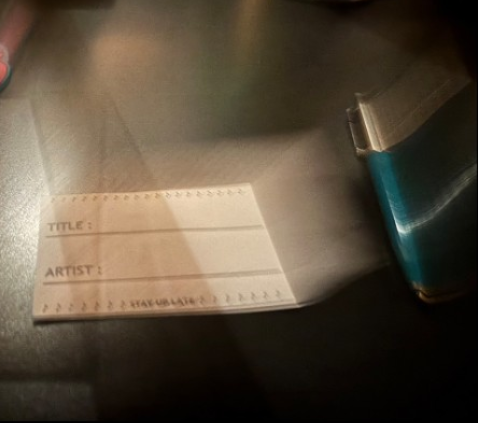 マスターより　リクエストは紙に書いて　Purpose