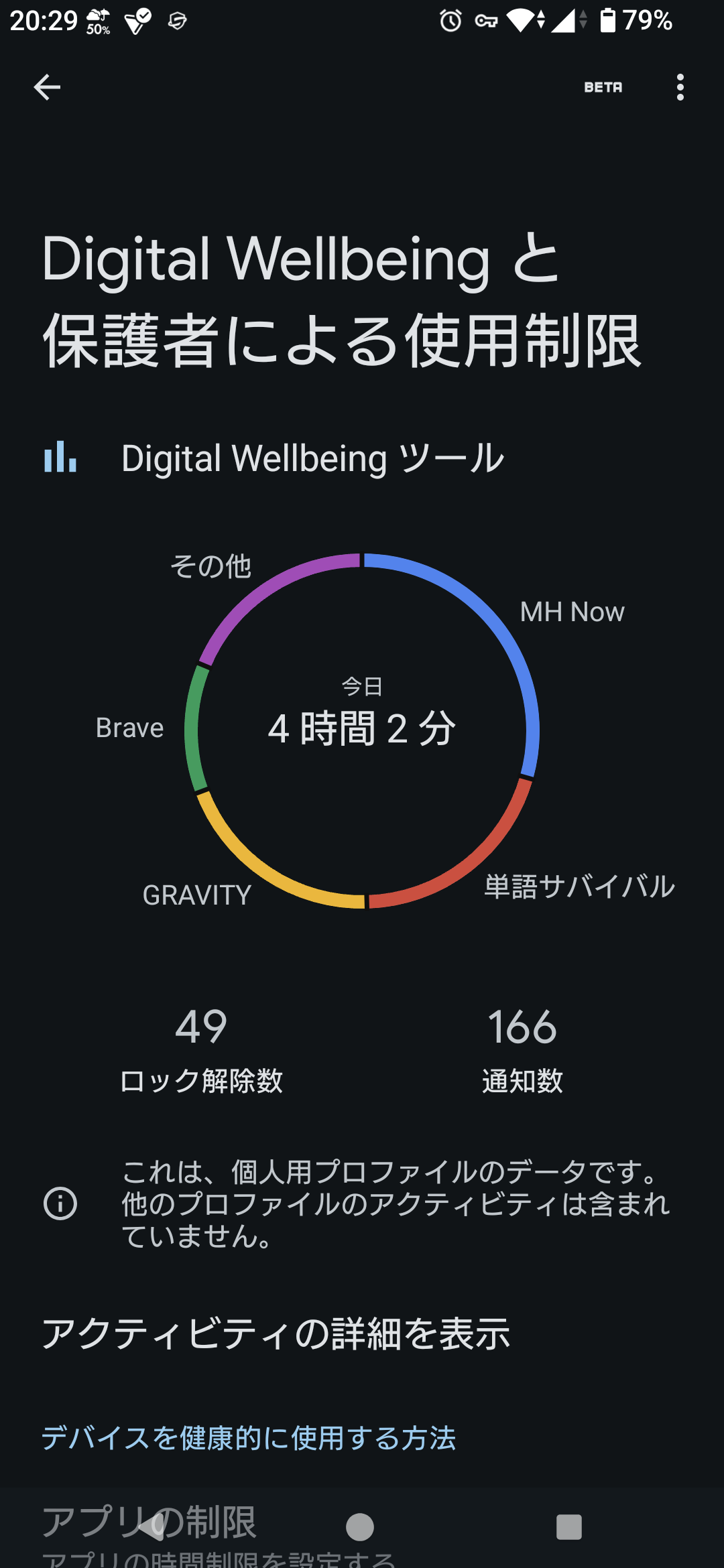 みんなのスクリーンタイム見ーせて