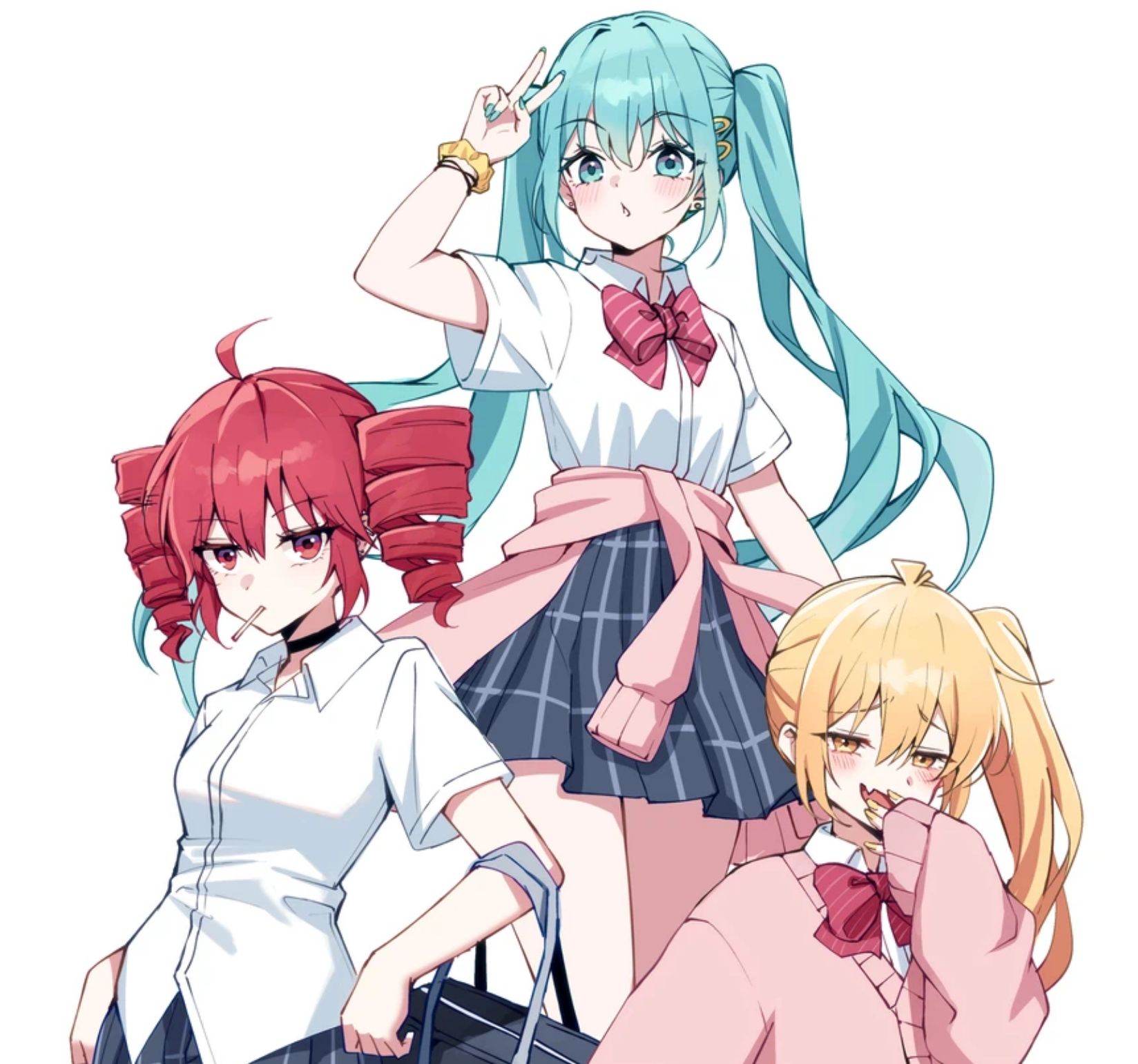 赤色か水色か黄色！この3色ノの中でどれが一番好き？