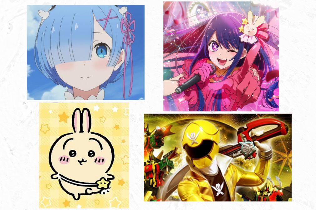 この4枚の画像から連想するあのアニメ作品はなにかな？わかった人は答えてみてね！