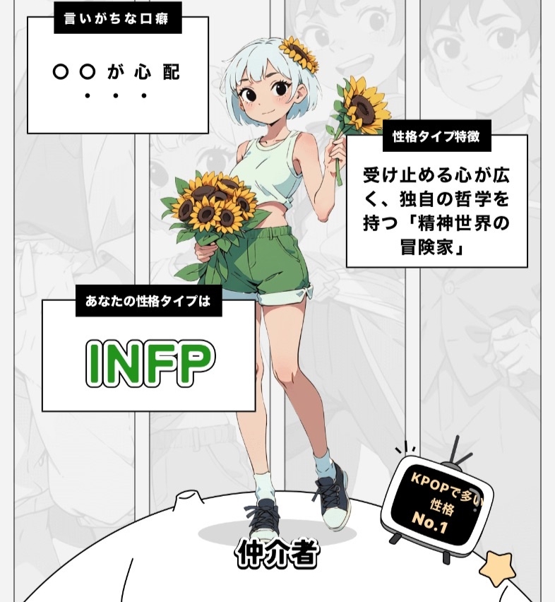 性格診断のキャラ、誰が好き？