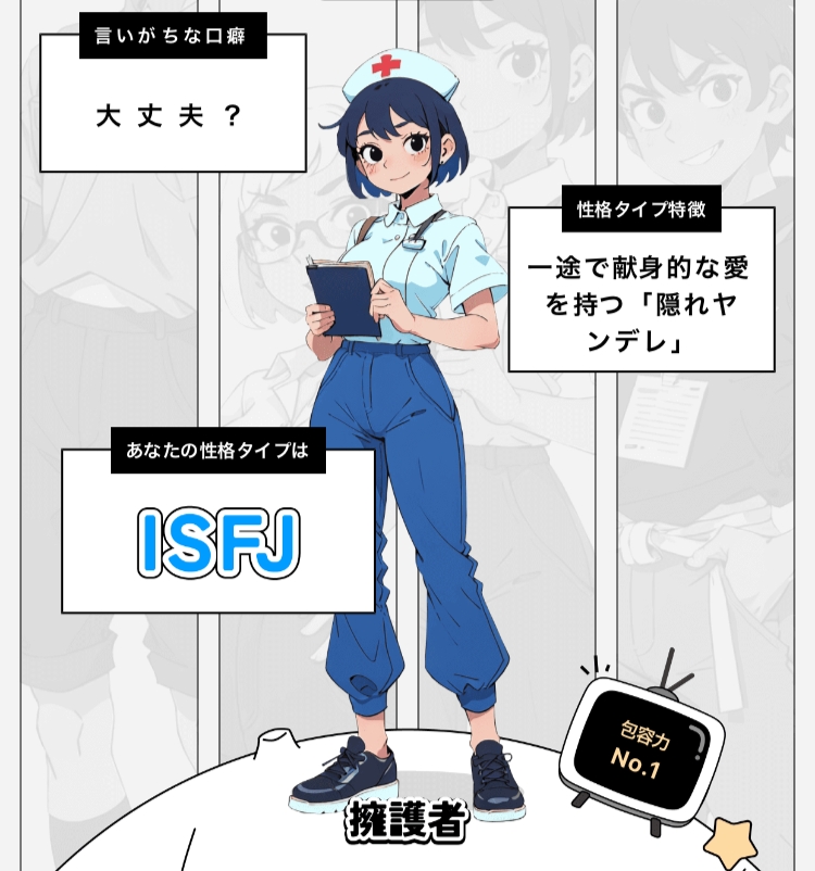 性格診断のキャラ、誰が好き？