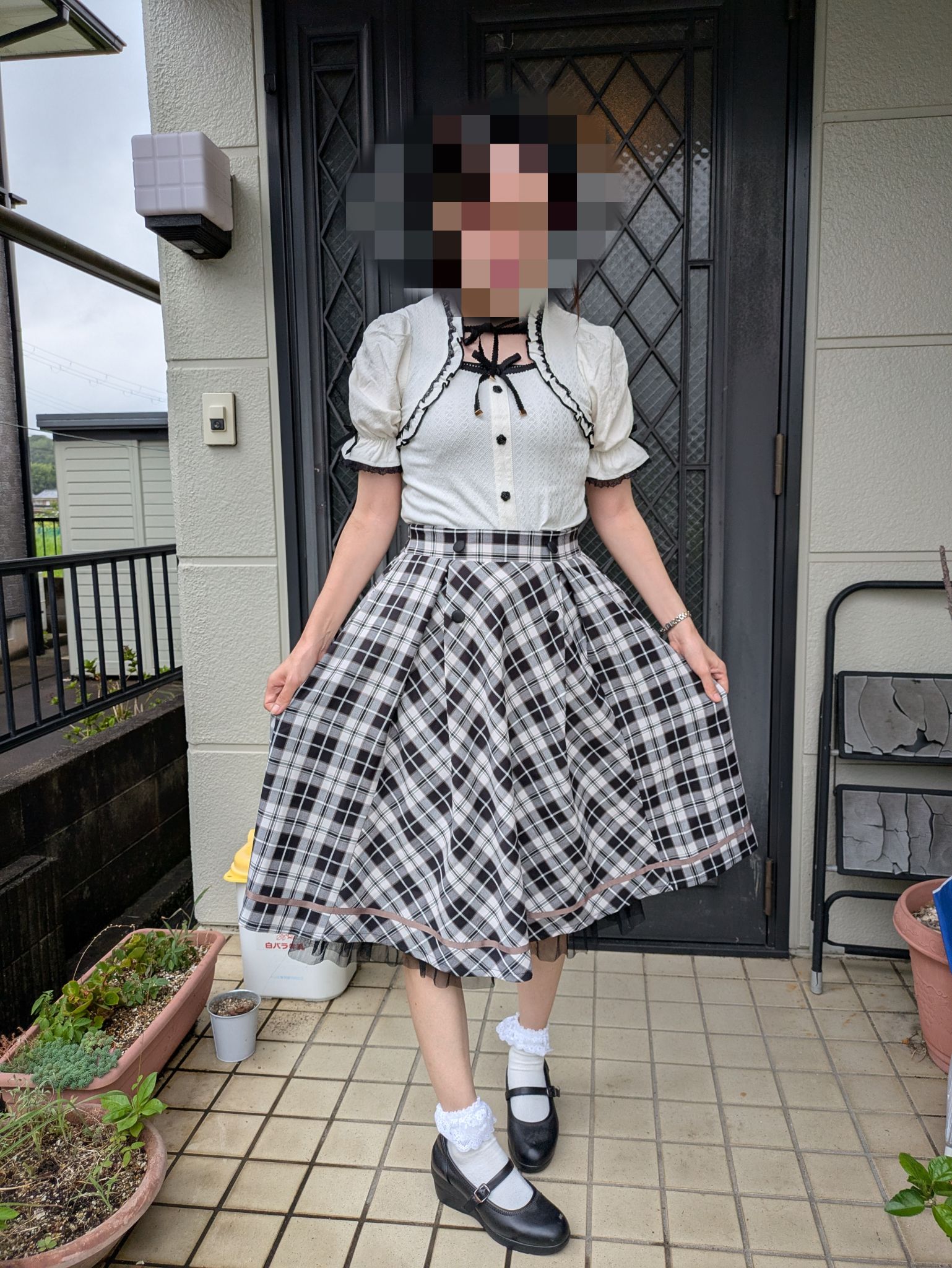 この服装、可愛いですか？🍀