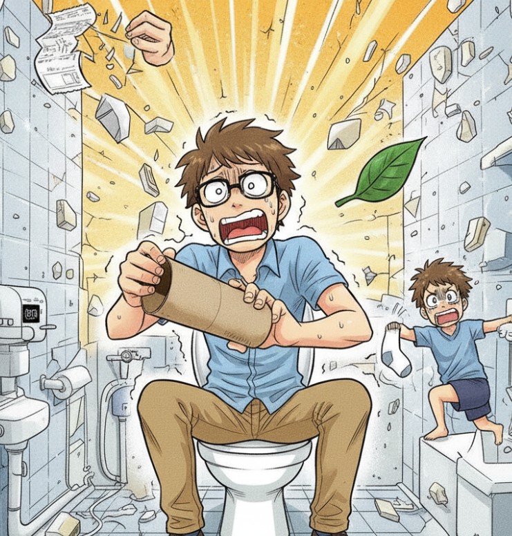 ​トイレでトイレットペーパーがない！？　　さぁどうする！？　🧻🧻🧻