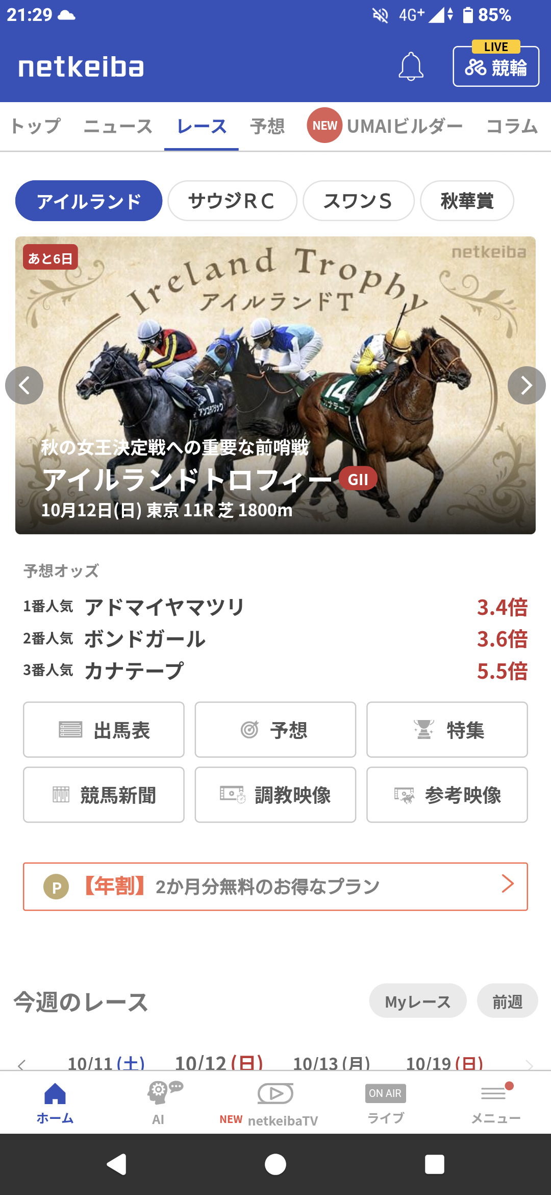 G2 アイルランドトロフィー あなたの本命は？