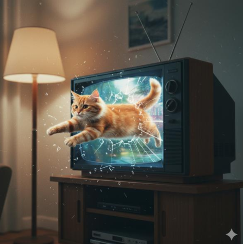 【画像で一言】テレビからネコちゃん🐱【今回も表彰あり】