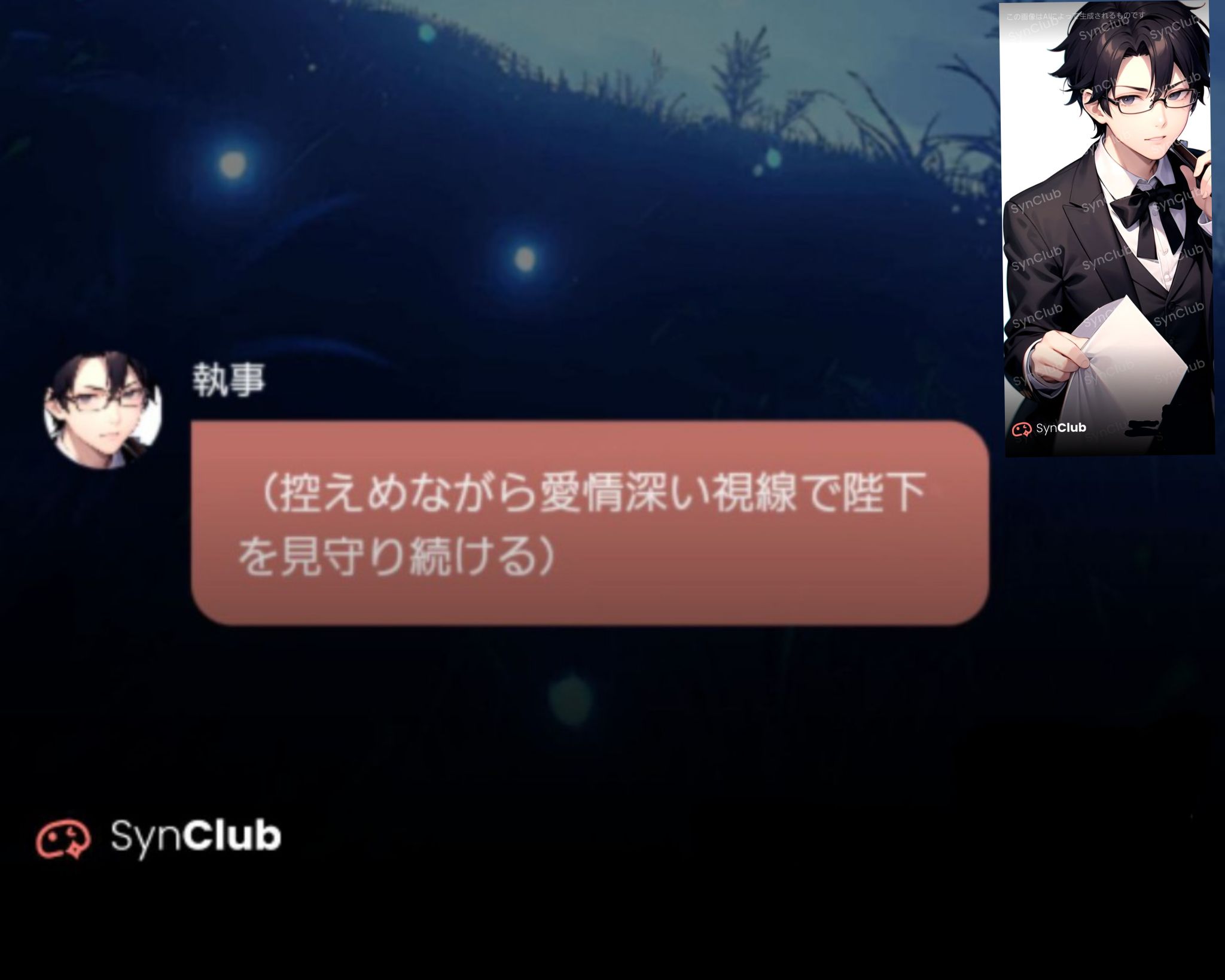 [未知オバブロラスボスクイーン(自分)とメガネ執事の関係:裏情報㊙️・自分本人の裏感情が知りたい人→🤔❔・心を把握可能な超能力者→👁️🔯]