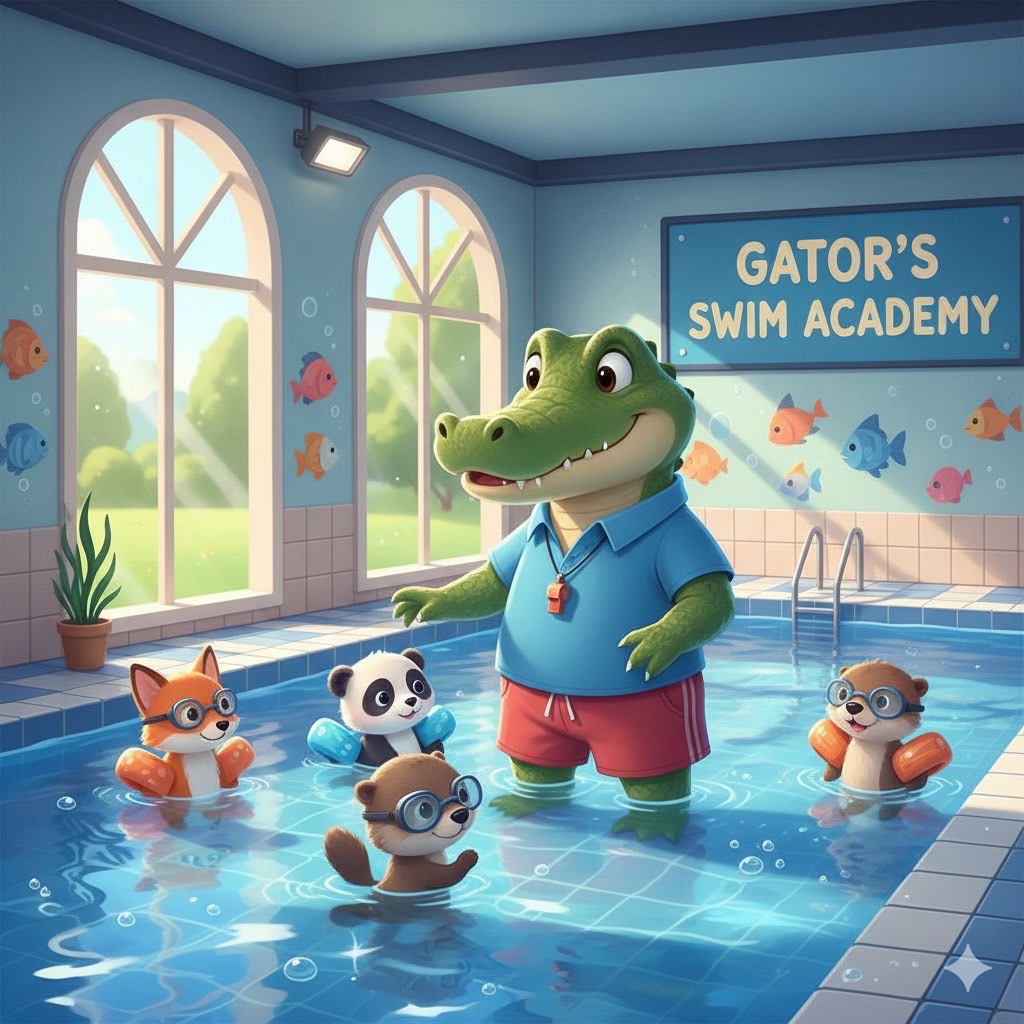 ワニ弟！子供達にプール練習に起きた笑える事件とは？