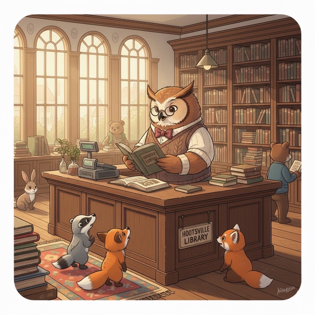 こちらのフクロウのお兄さん、子供達にどんなこと教えてる！？