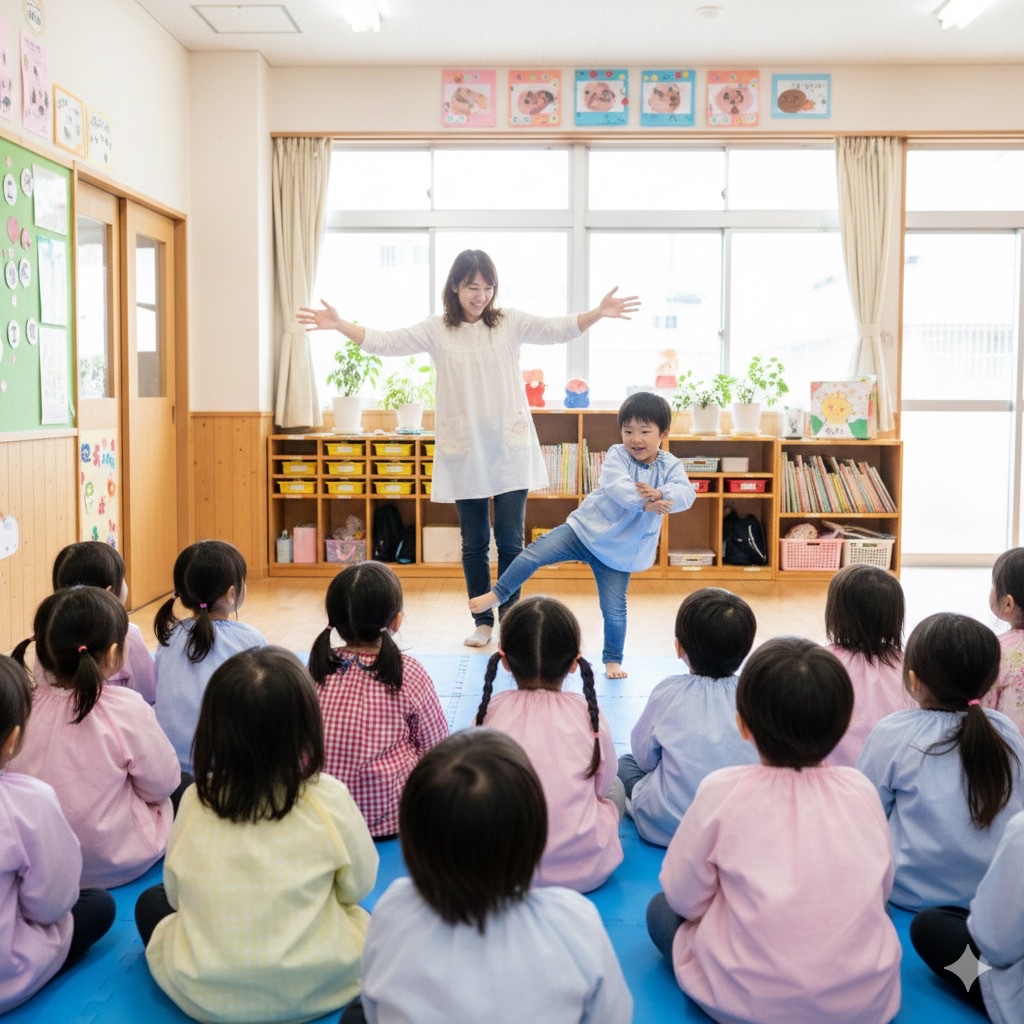 【お題】お遊戯の時間だぁ〜‼︎ ん⁉︎ 1人何やらしでかしているぞぉ〜‼︎ 何してるのかな？