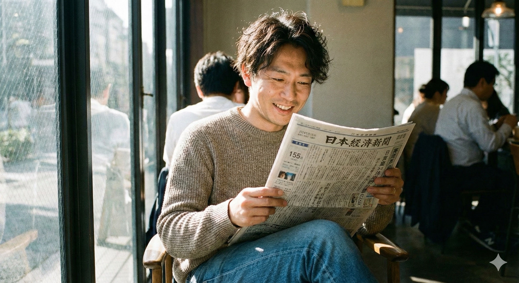 このお兄さんの日課は？