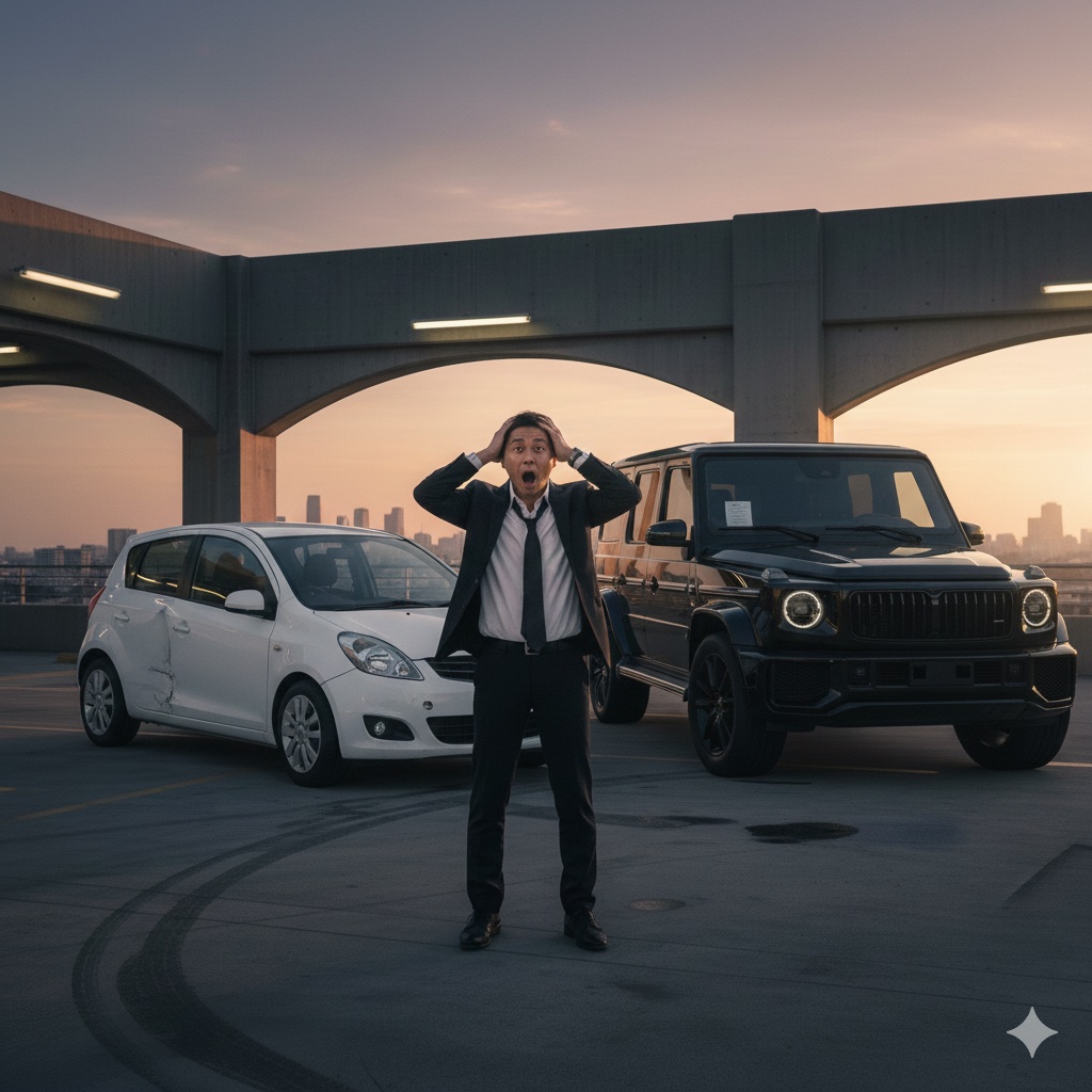 この画像のおじさん一体何があった!?