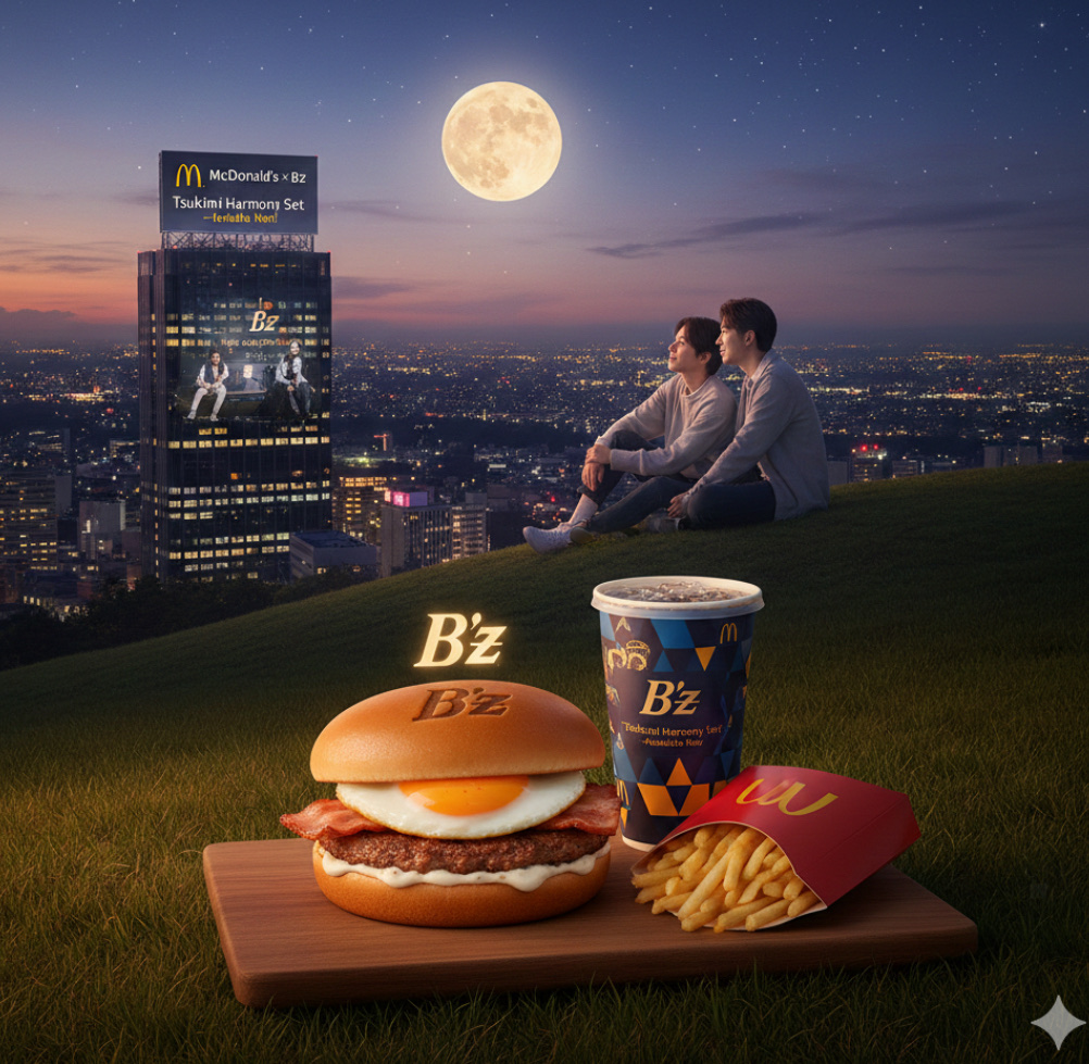 今夜、月見バーガーの見える丘で