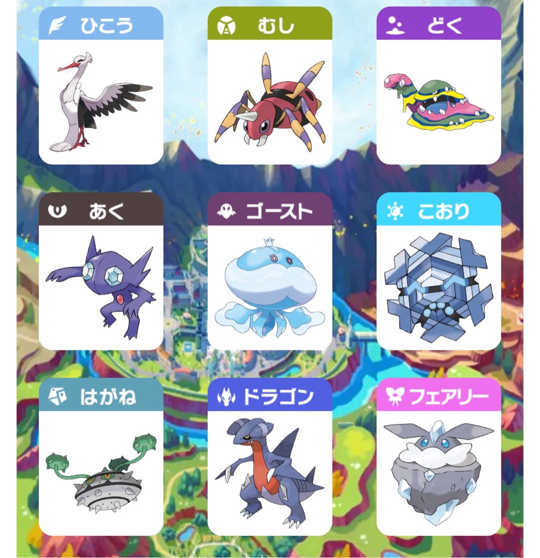 ポケモン好きが選ぶ18タイプ別推しポケモン1匹が見てみたい！！