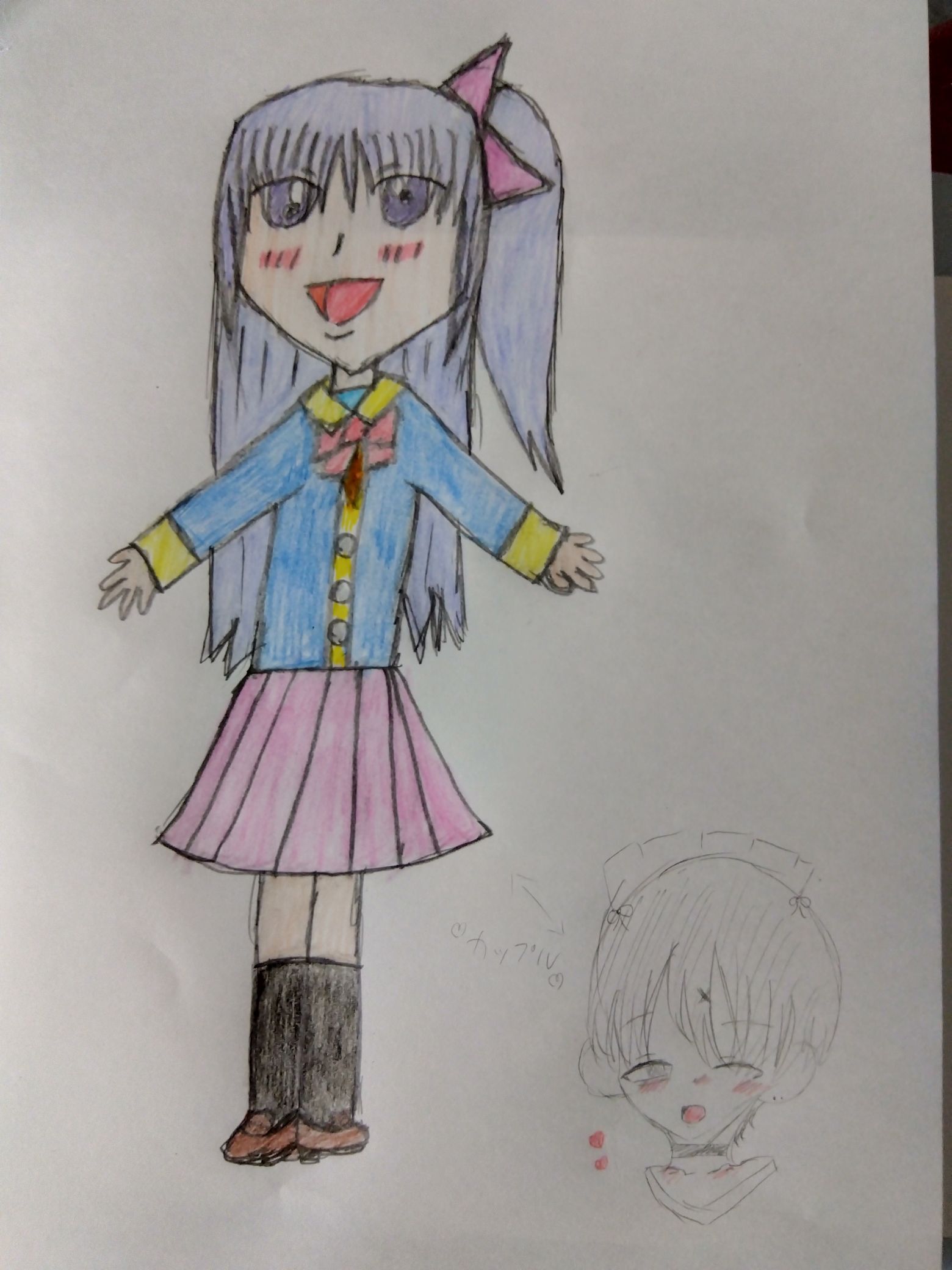 ワイ女の子の絵上手いだろ？男は姉貴が描いた見てほしい