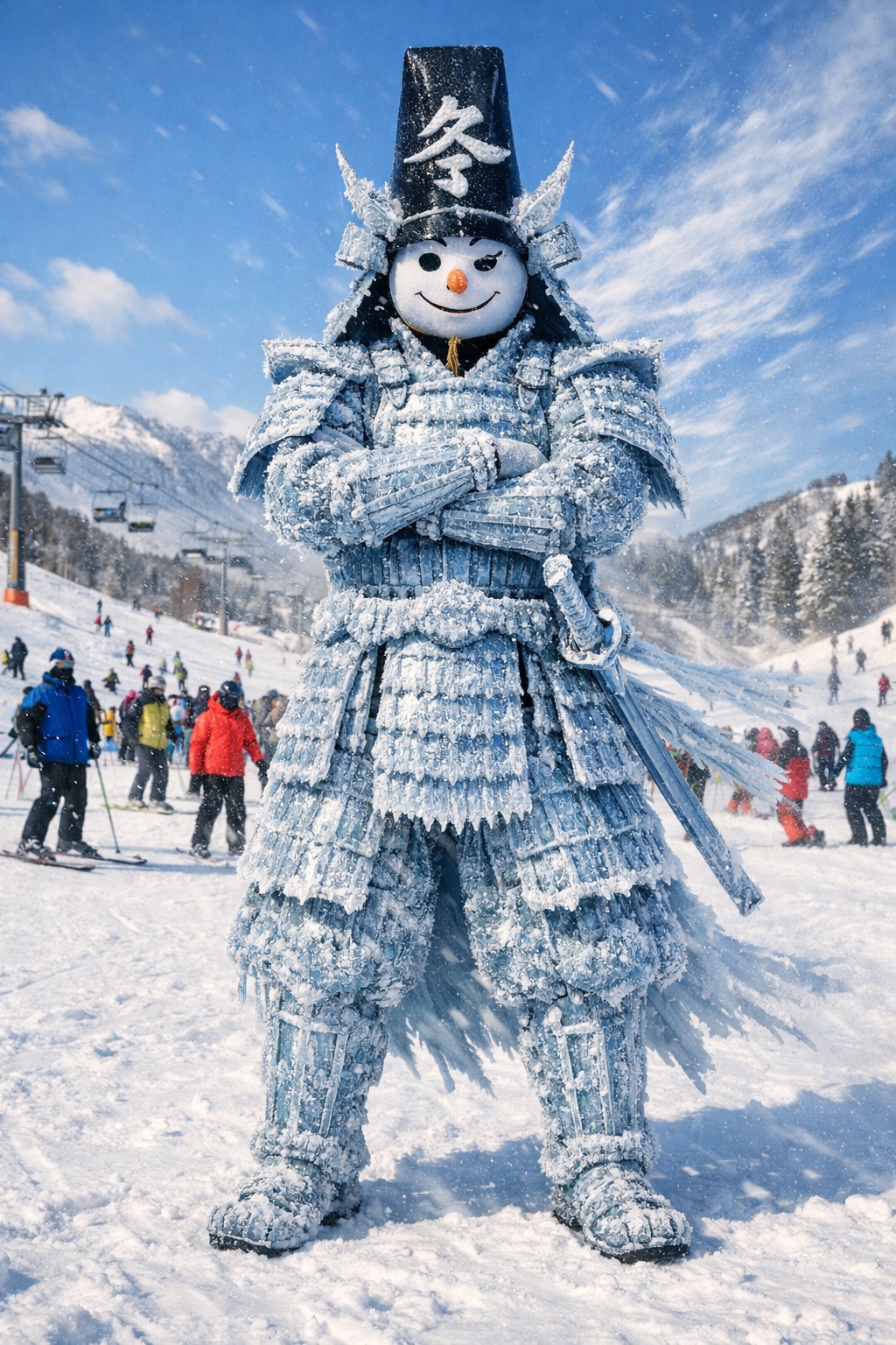 【お題】ゲレンデに突如現れた、この雪だるまは何⁉︎