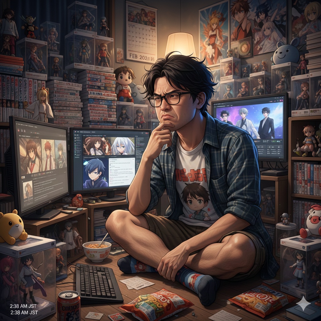 この画像アニメオタクさんの深い悩みは？