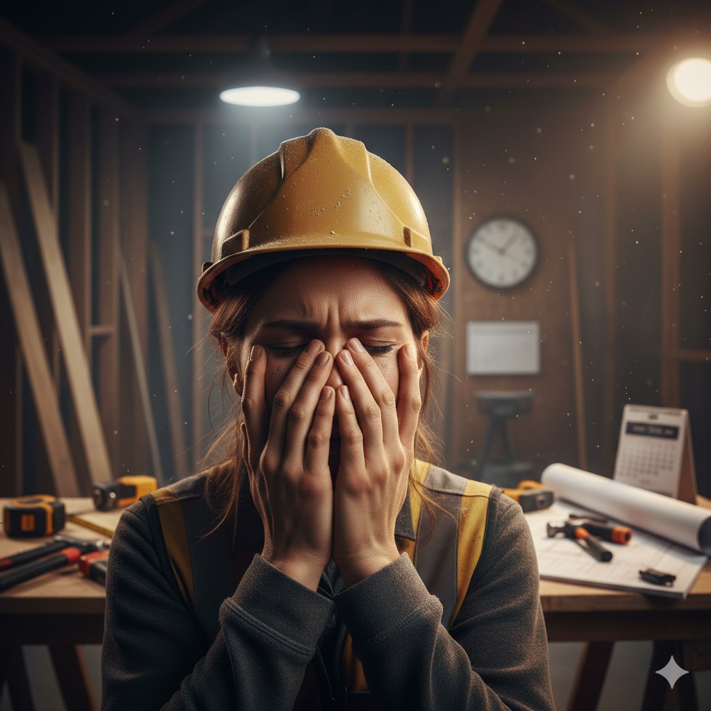 女大工さんがしくじった！なにをしぐった⁉️