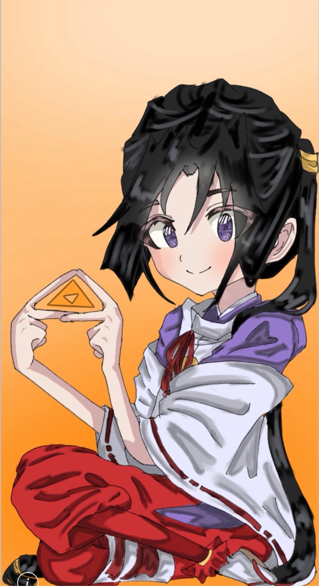 私の絵何点ですか…？ちなみに描いてるキャラは逃げ上手の若君より北条時行くんです！