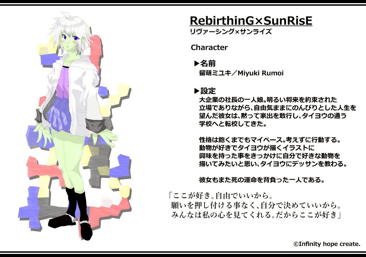 自作ゲームのキャラクター設定の印象聞かせてください✨