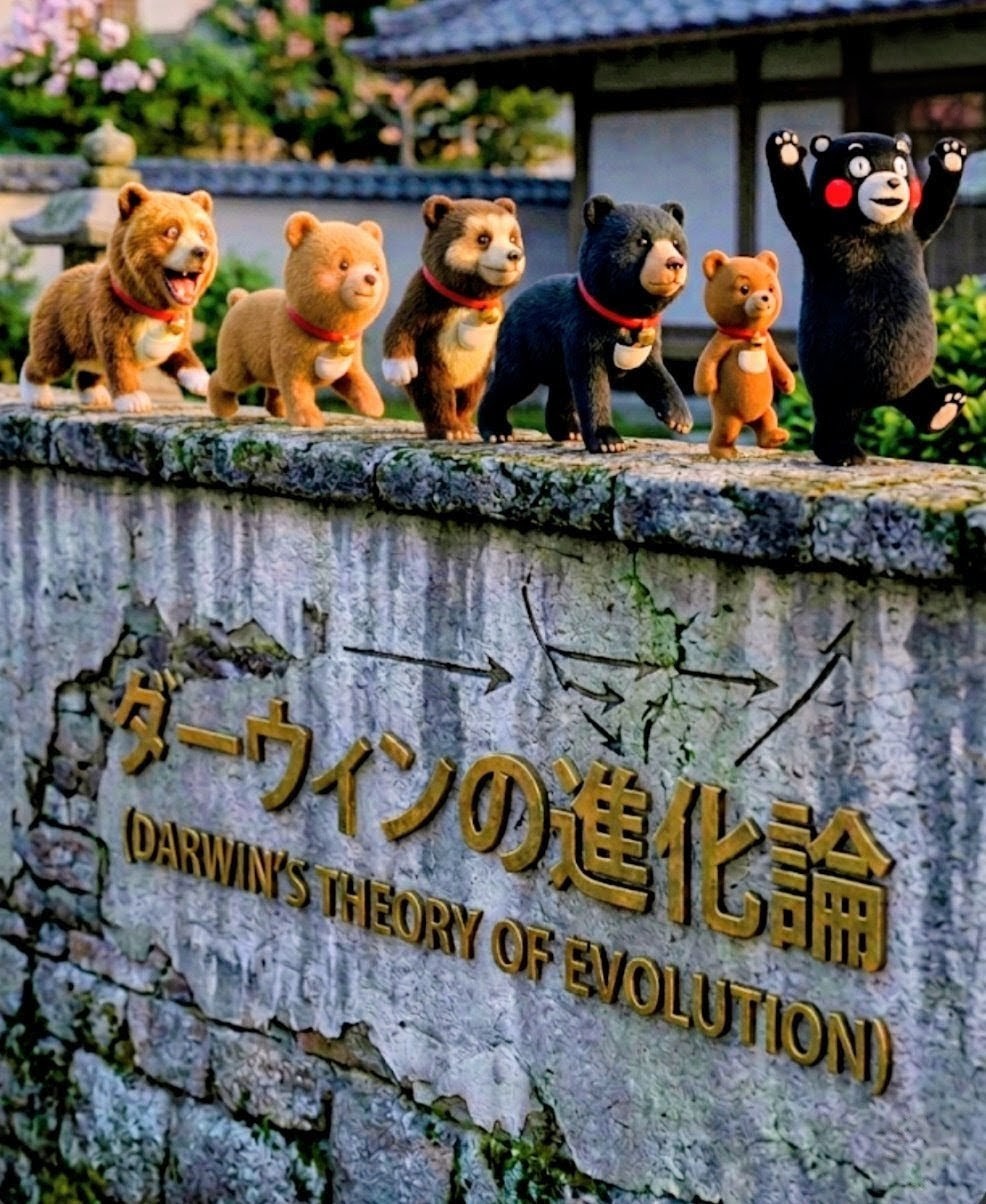 全ての生物は進化し続けているという！帽子をかぶった生物は何に進化した？