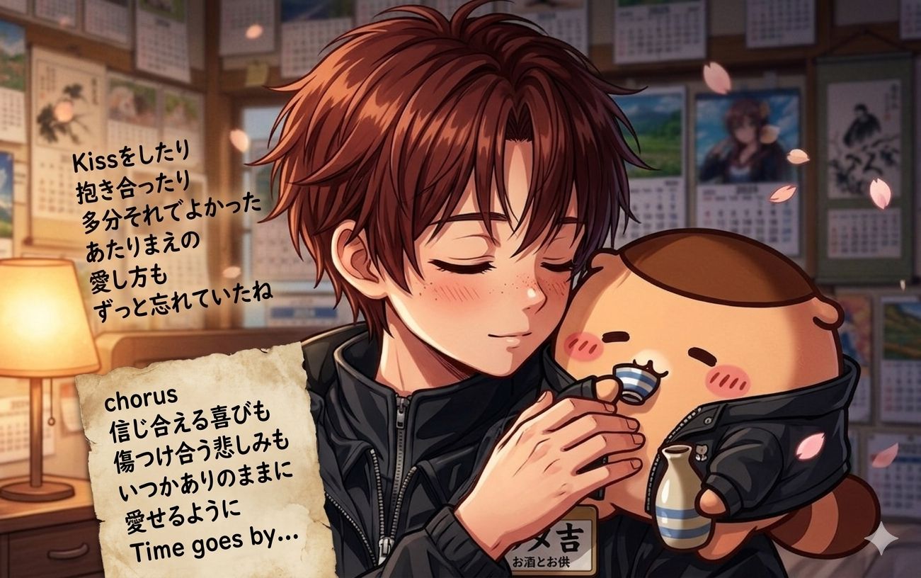 あたりまえの愛し方もずっと忘れていたね信じ合える喜びも傷つけ合う悲しみもいつかありのままに愛せるようにTime goes  by…あなたの、愛し方とは？