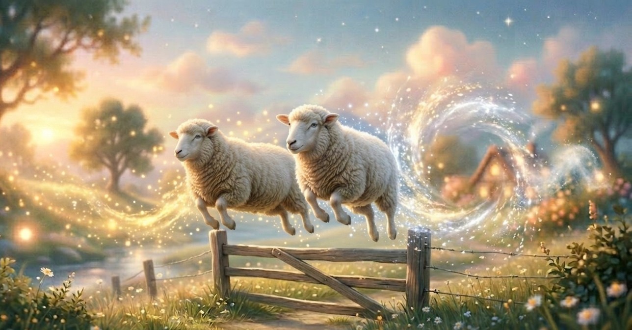 睡眠数え歌、ひつじが１匹　ひつじが2匹　ひつじが…3匹目が来ない理由