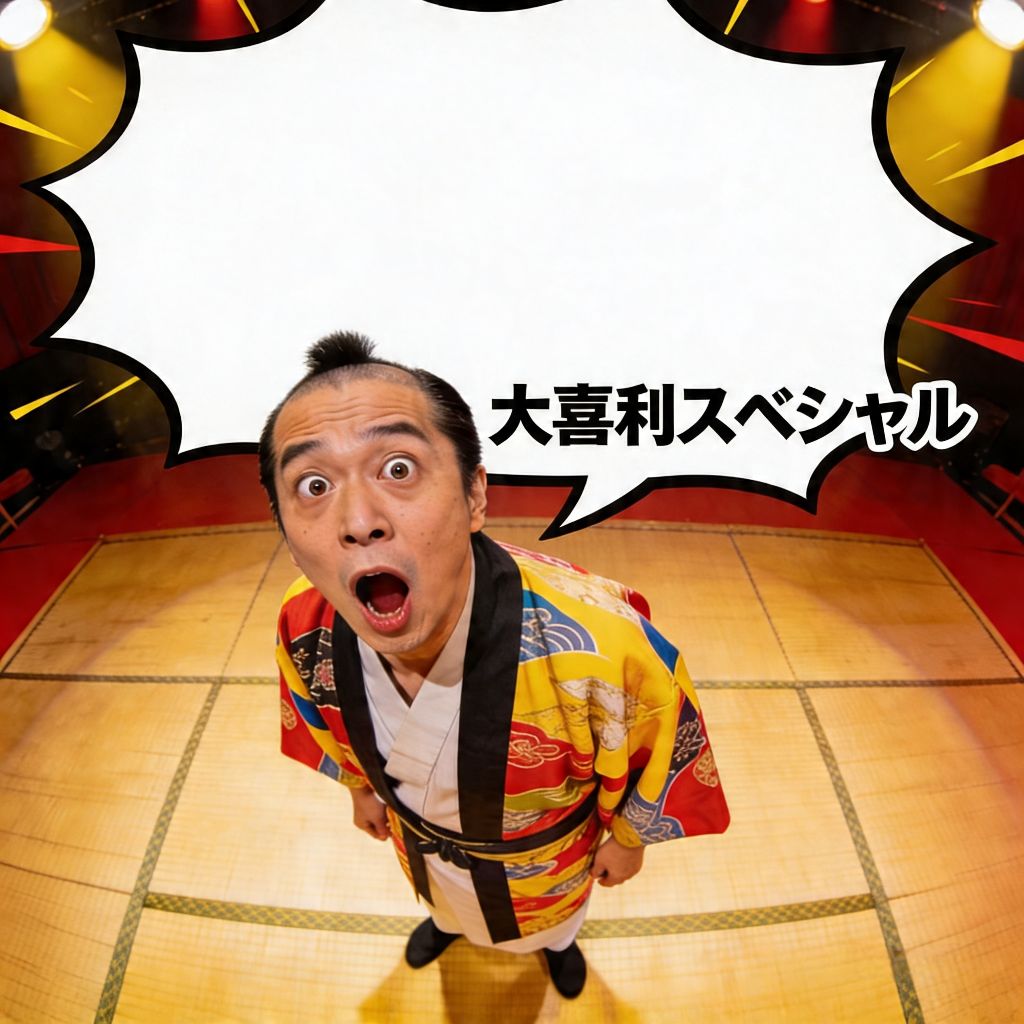 MCが大喜利スペシャル番組を紹介しました。何の大喜利スペシャル？