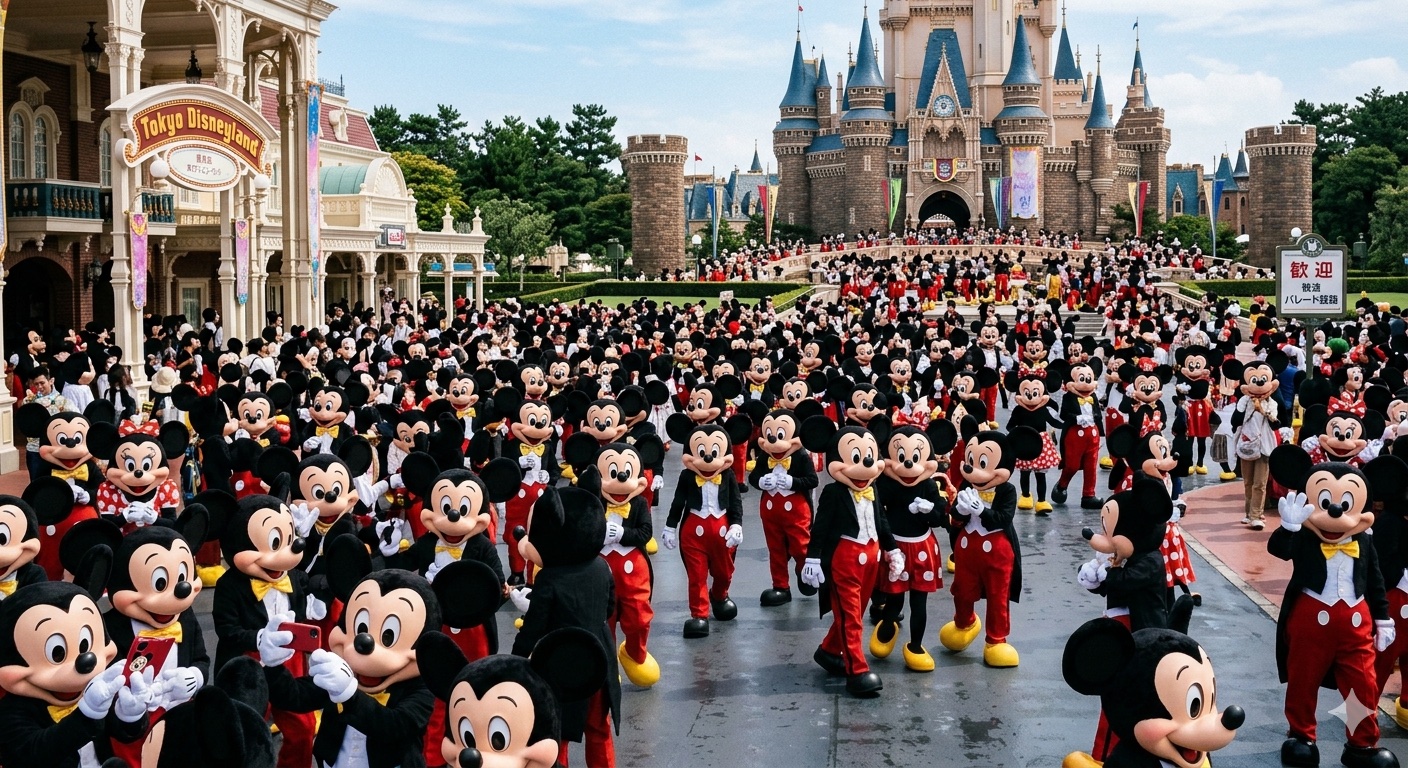 ディズニーランドがミッキーで一杯。なぜ?