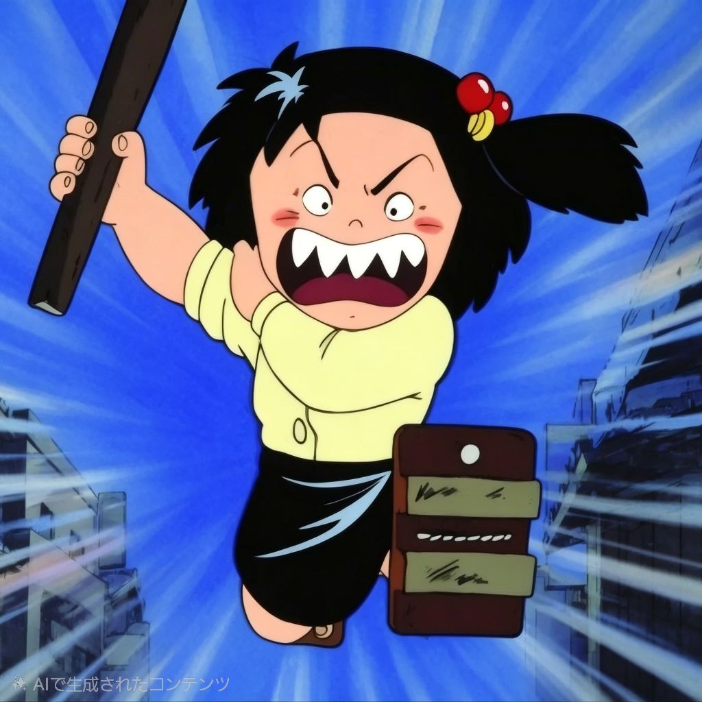 【お題】じゃりン子チエのチエちゃんですが、今日は血相を変えて何を追いかけているのでしょうか？(知らない人はググってくださいね)