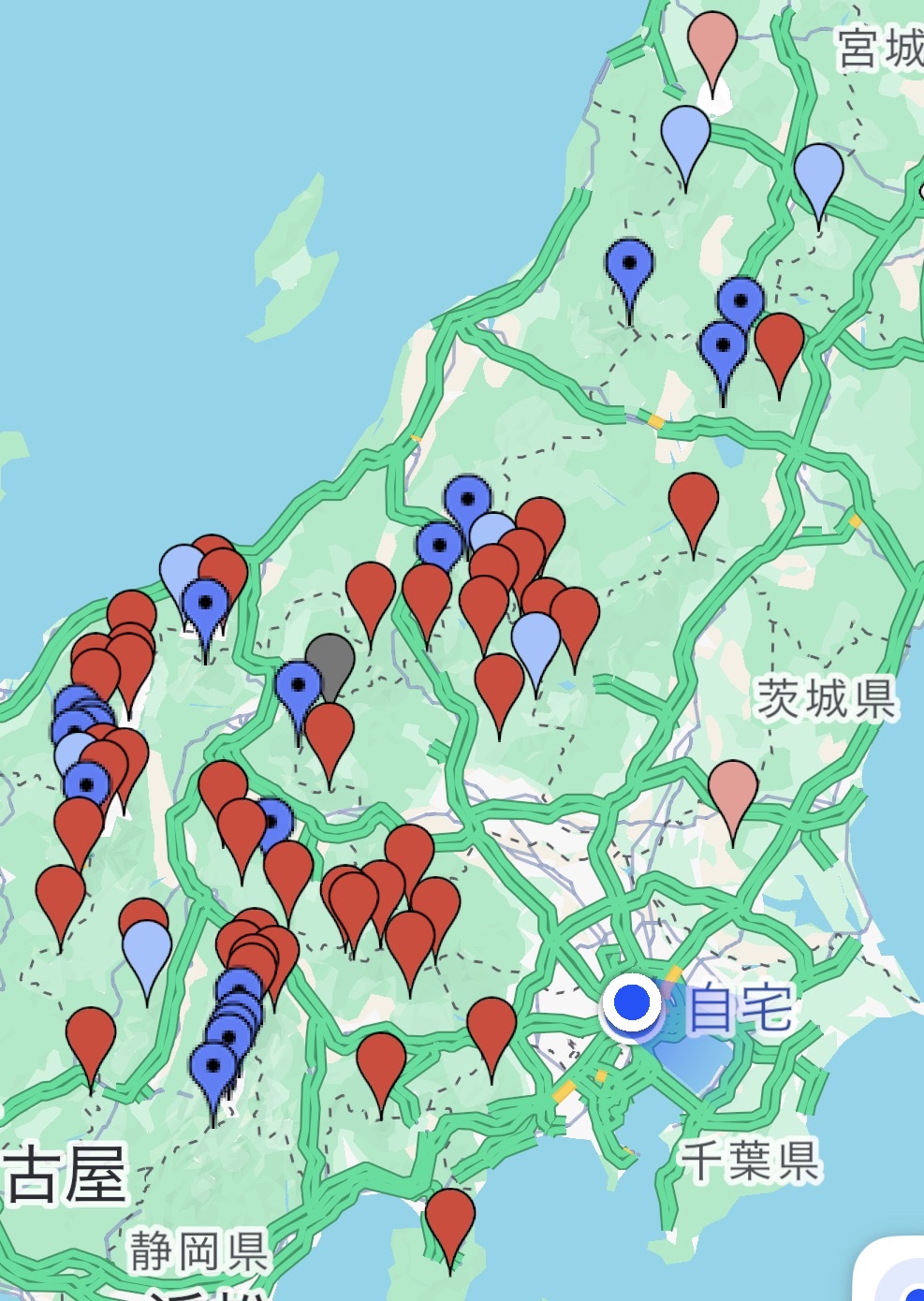 日本百名山の進捗