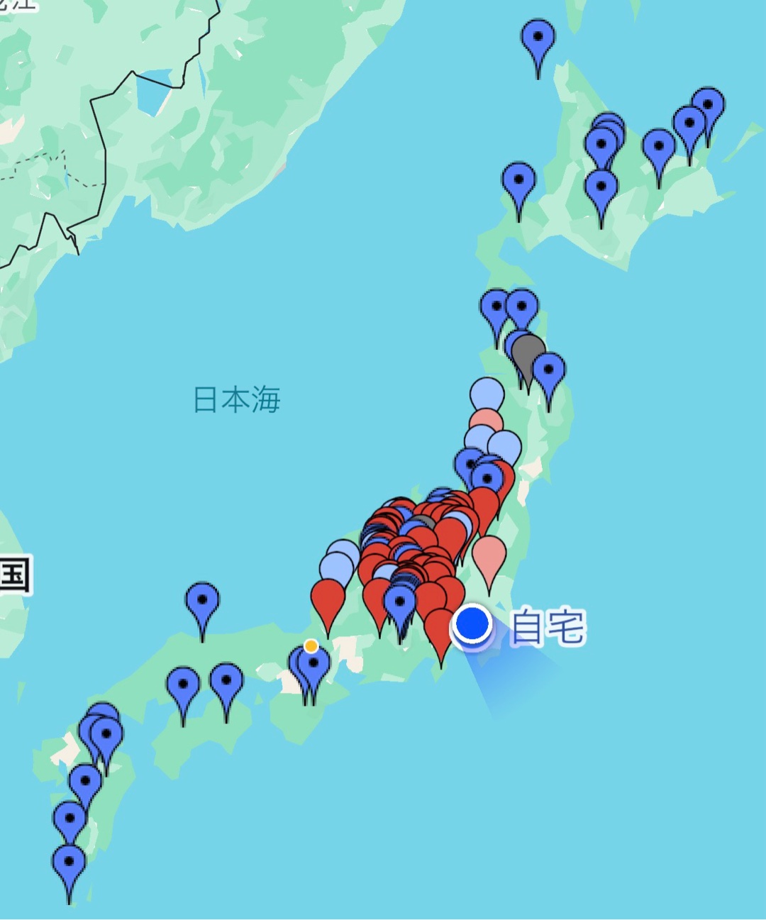 日本百名山の進捗