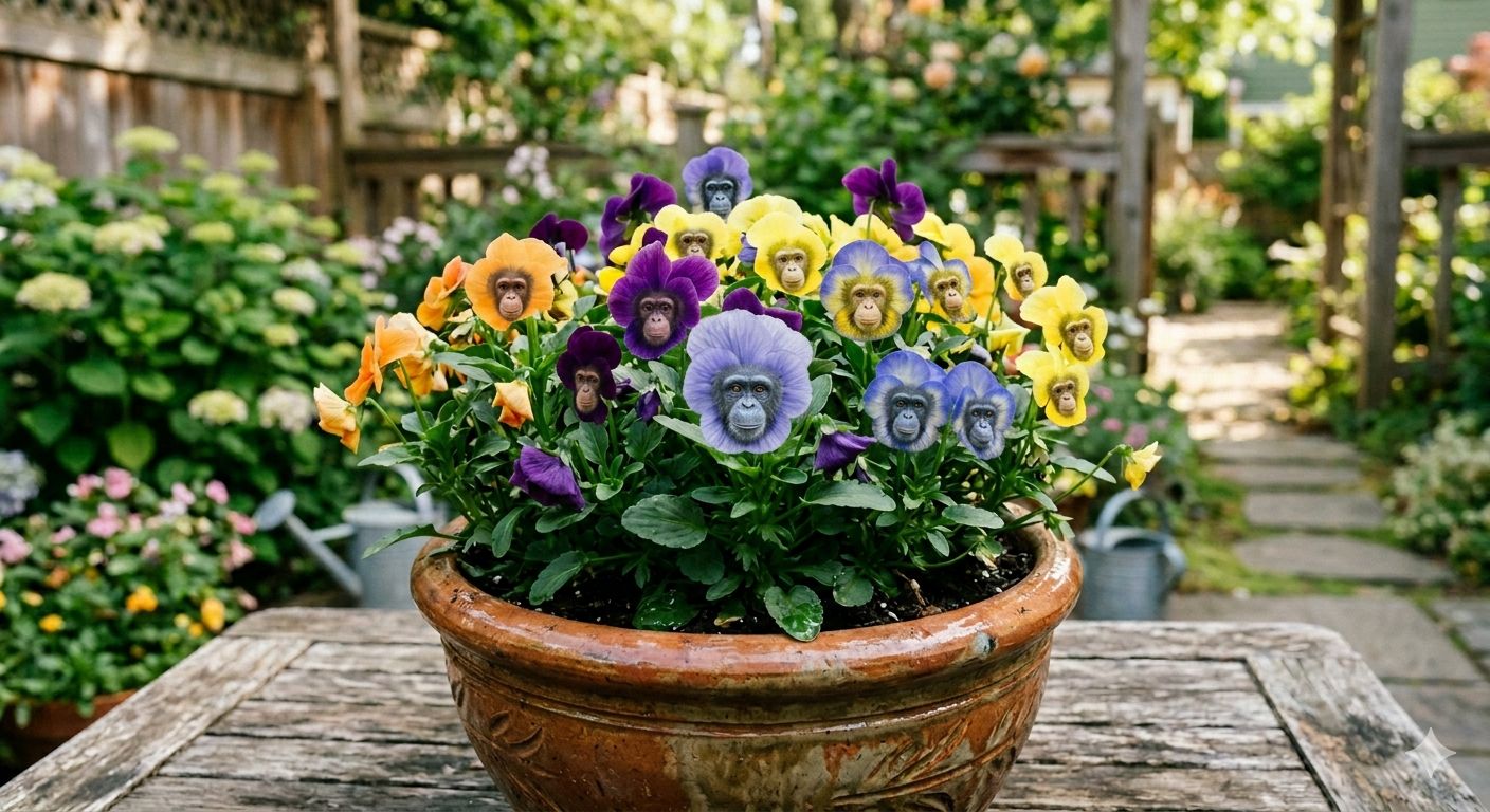 品種改良の結果誕生した植物「チン・パンジー」の花言葉は？