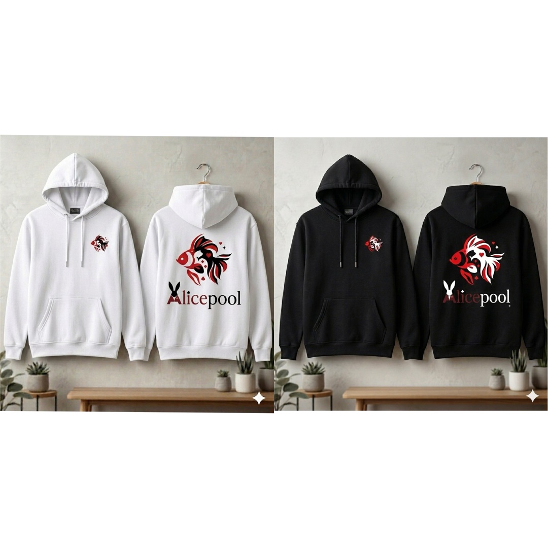 パーカーのデザインどっちがいい？