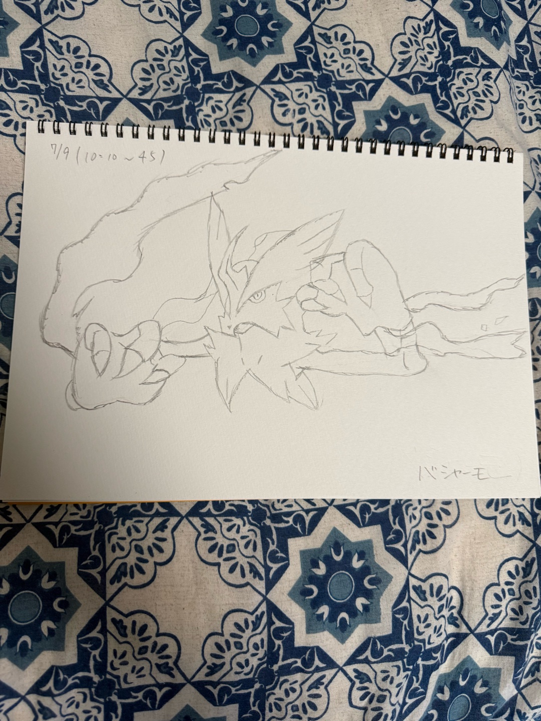 イラスト下書き描いてみた！正直な感想聞きたいです。アドバイスもできたらお願いします🙇‍♂️☺️