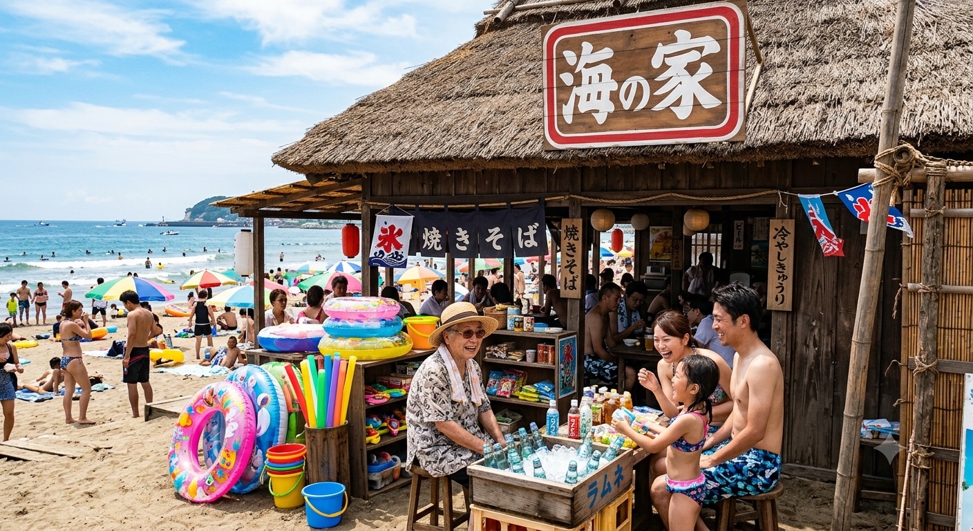 【お題】何か良い感じの海の家なんだけど・・・
他の海の家と違うのは何？