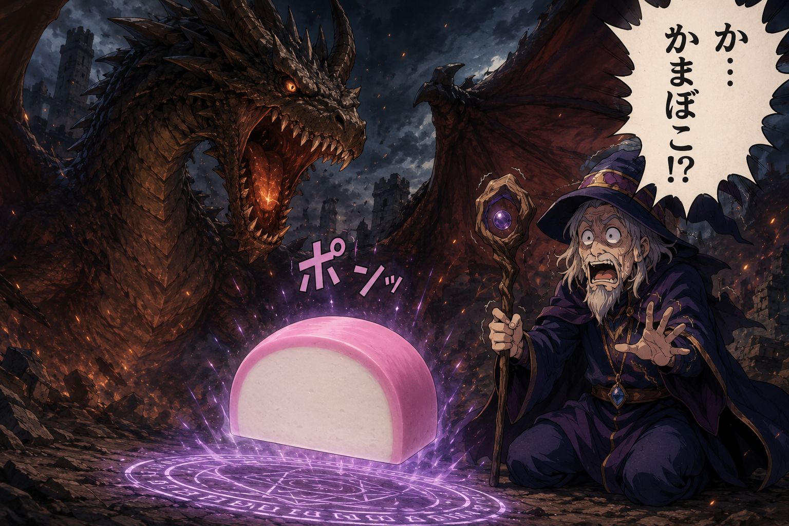 最後の力を振り絞った魔法で出てきたのが！まさかのかまぼこ！この使い道は