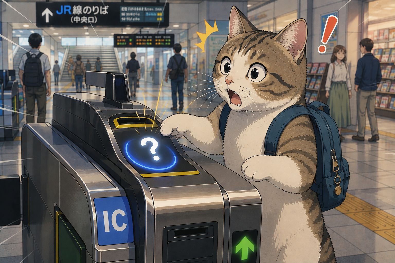 改札を意外なもので通過出来た物は