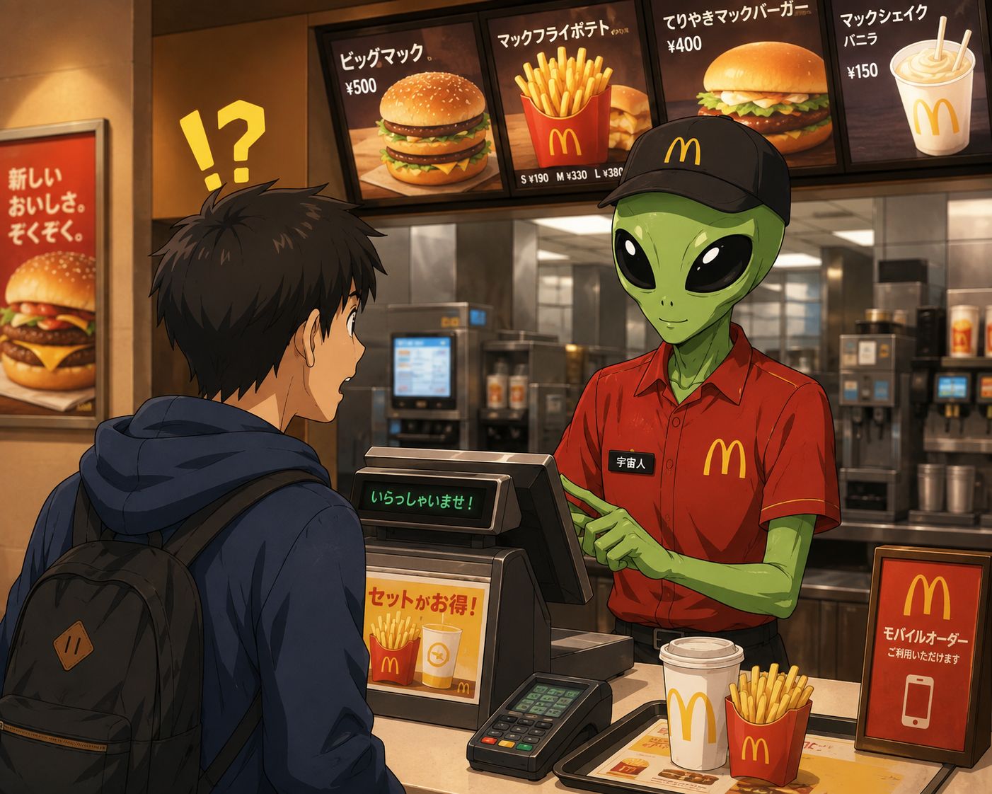 マクドで宇宙人が働いてる理由
