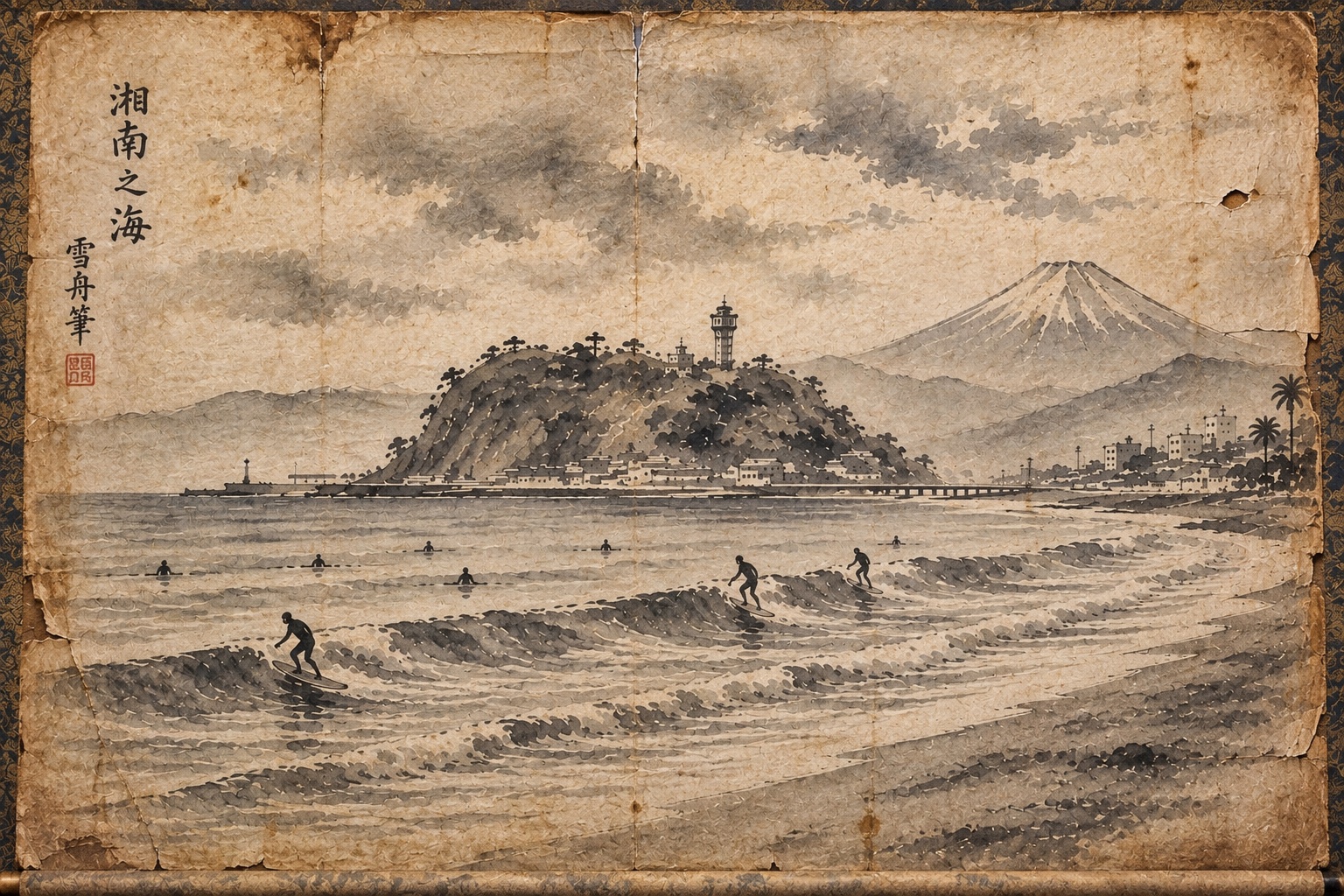【お題】蔵で見つけた水墨画を、鑑定に出そうとしたら、何？