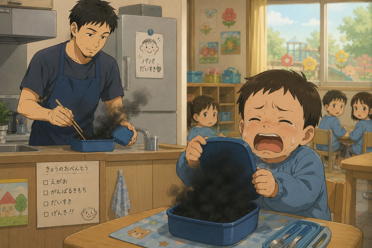 お父さんの作ったお弁当で子供が泣き出した理由は