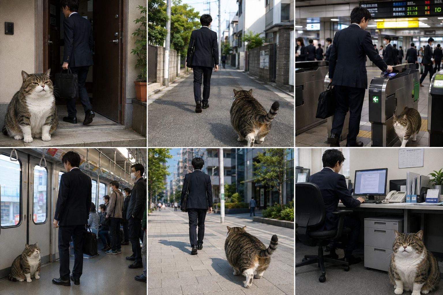 野良猫が自宅〜職場までサラリーマンを尾行してる理由は