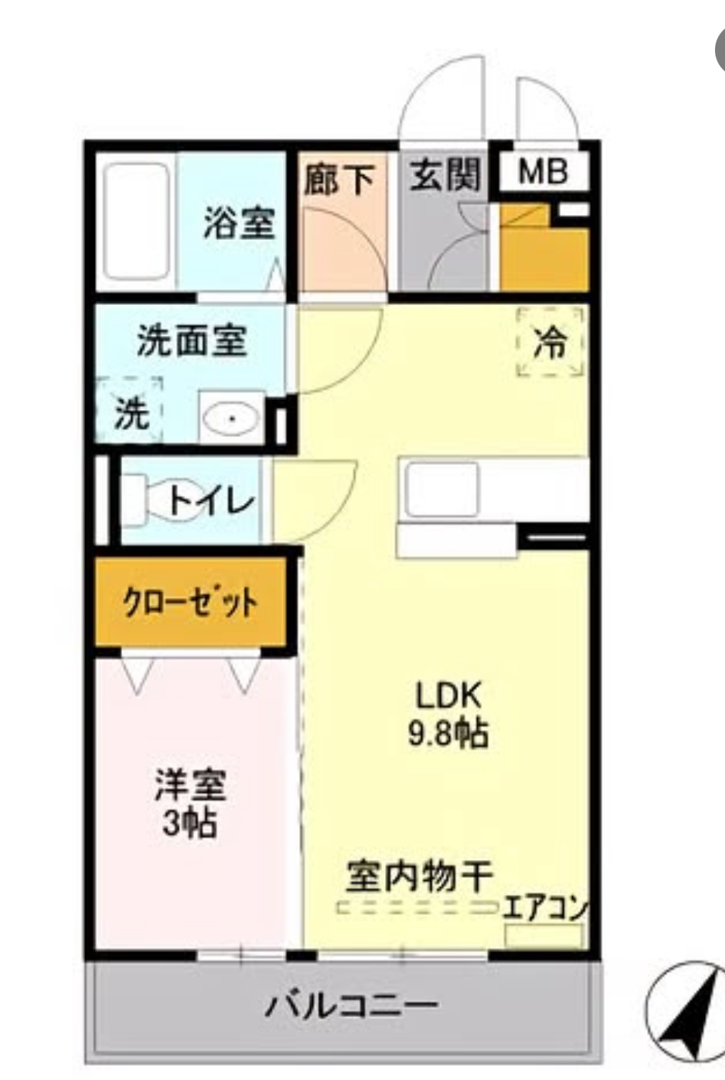 部屋の間取りについて教えてください！