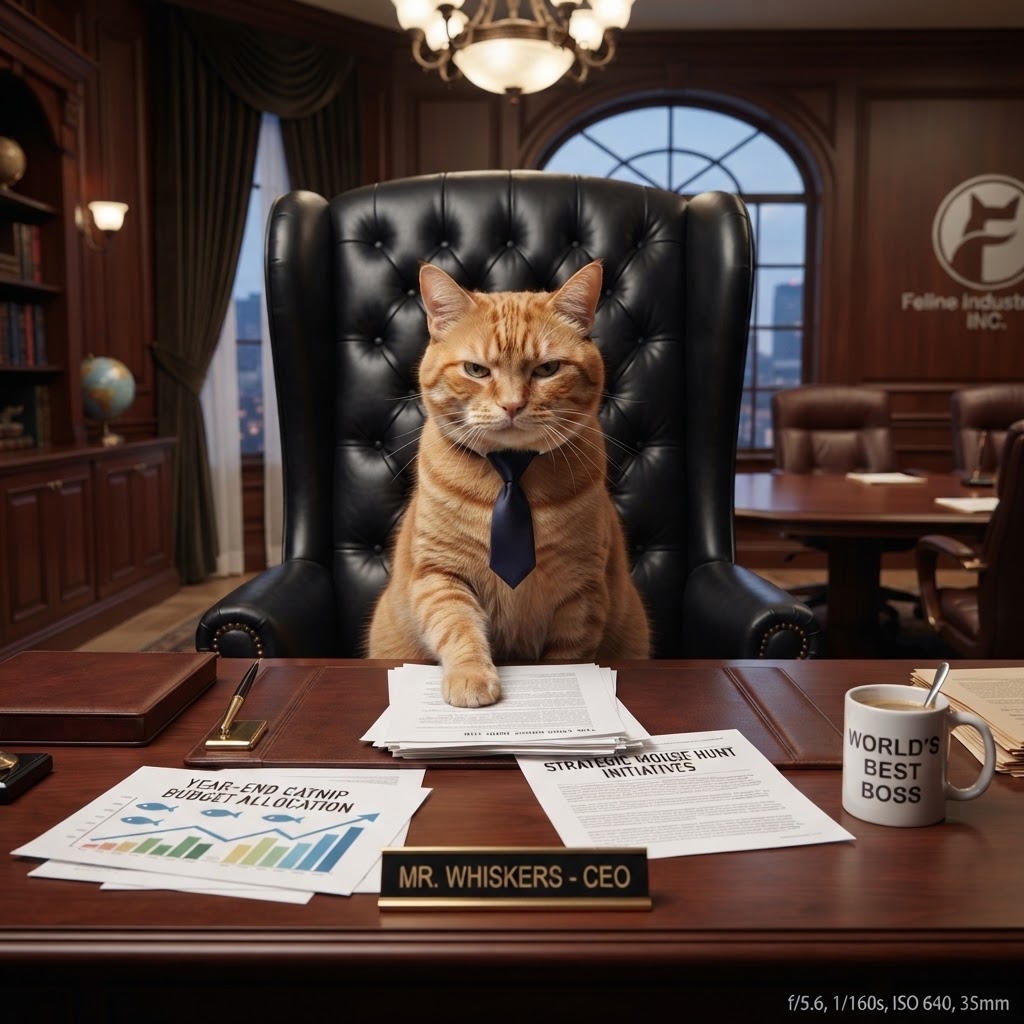 【画像でボケて】ネコ社長の今日の一言。