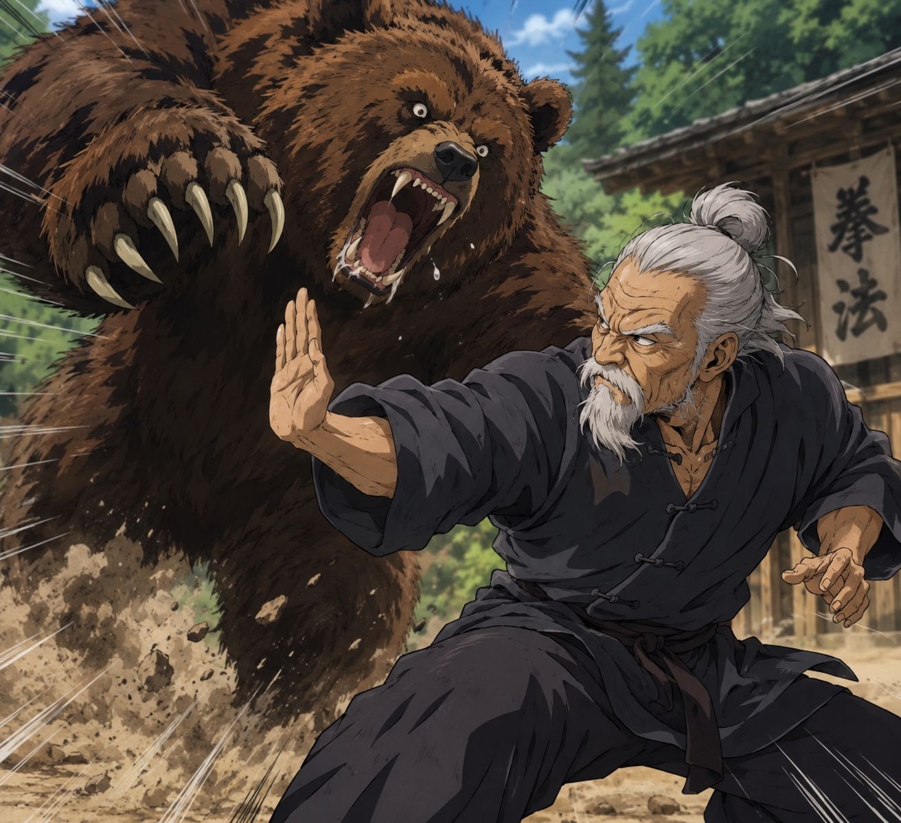 熊が襲って来た瞬間、武術の達人はどう回避した