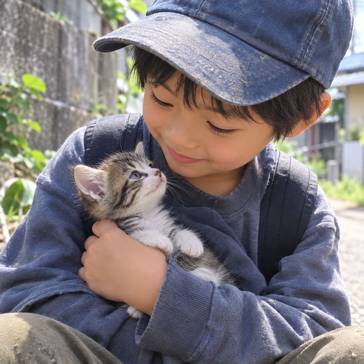 子猫を拾った少年に返ってきた猫の恩返し