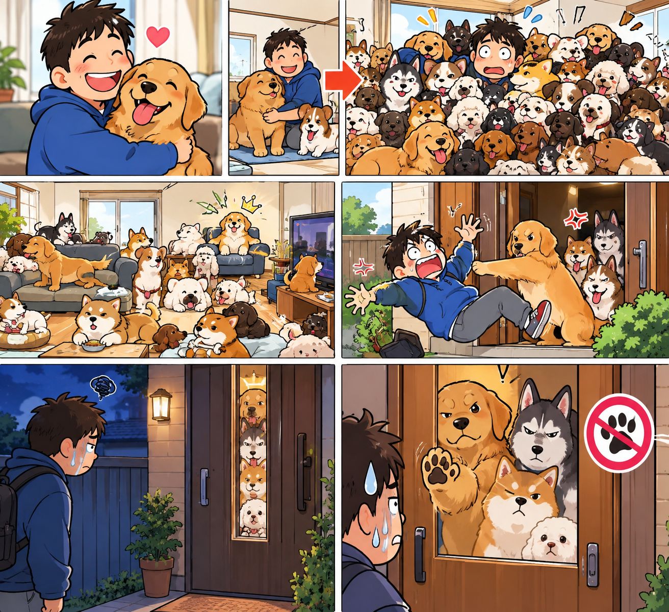 愛犬が増えすぎ自宅を犬に取られる!飼い主が家を奪い返す方法